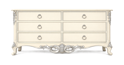 Royal Imperium™ Baroque Hand - Carved Platform Bed & Luxury Bedroom Collection – handcrafted solid wood furniture