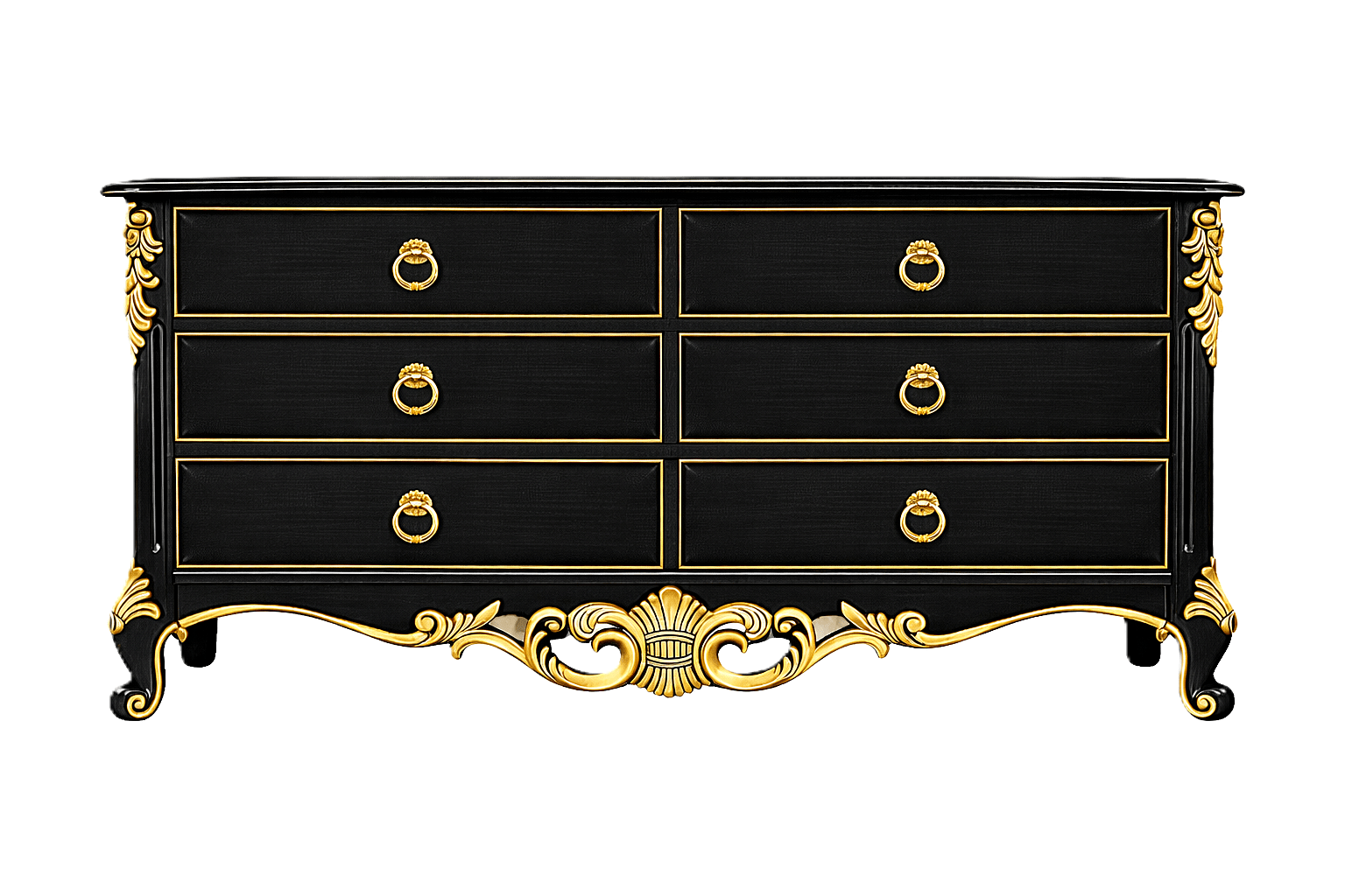 Royal Imperium™ Baroque Hand - Carved Platform Bed & Luxury Bedroom Collection – handcrafted solid wood furniture