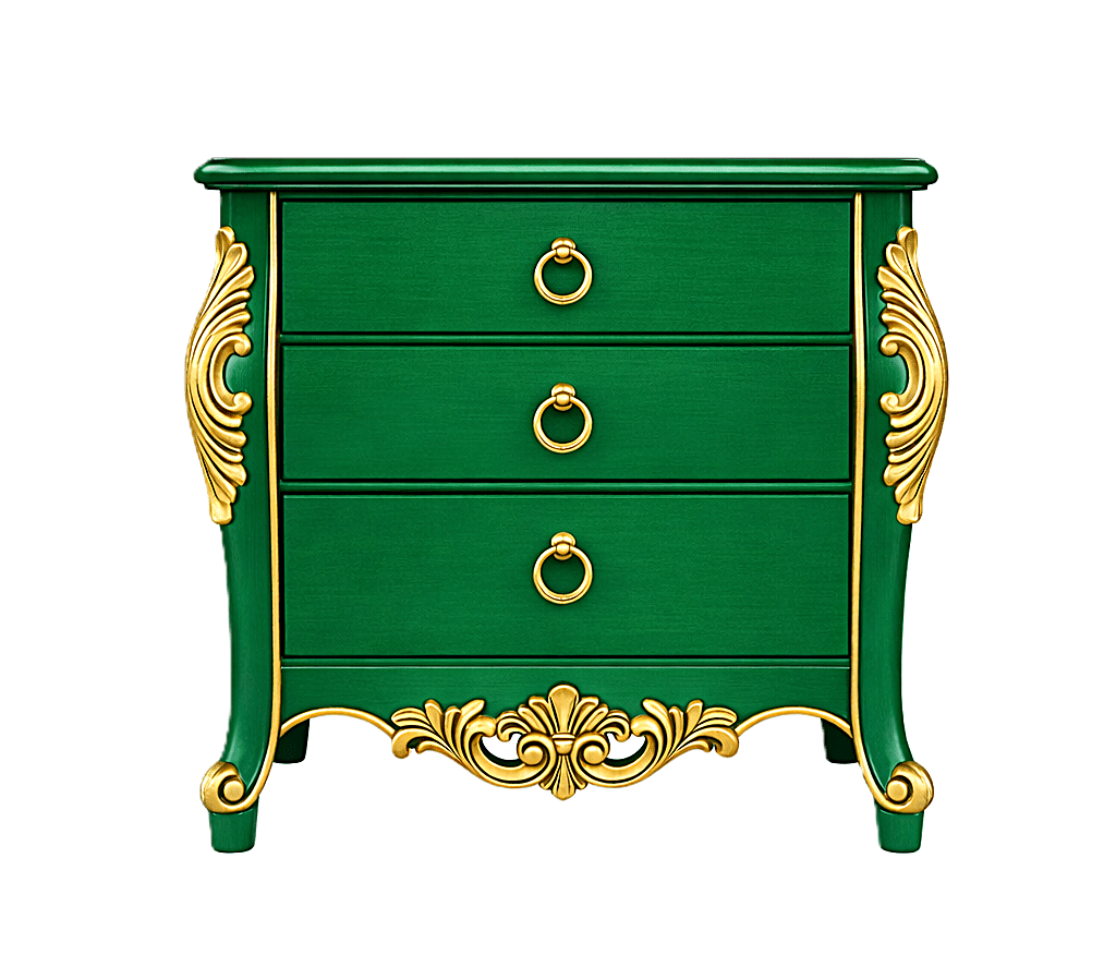 Royal Imperium™ Baroque Hand - Carved Platform Bed & Luxury Bedroom Collection – handcrafted solid wood furniture