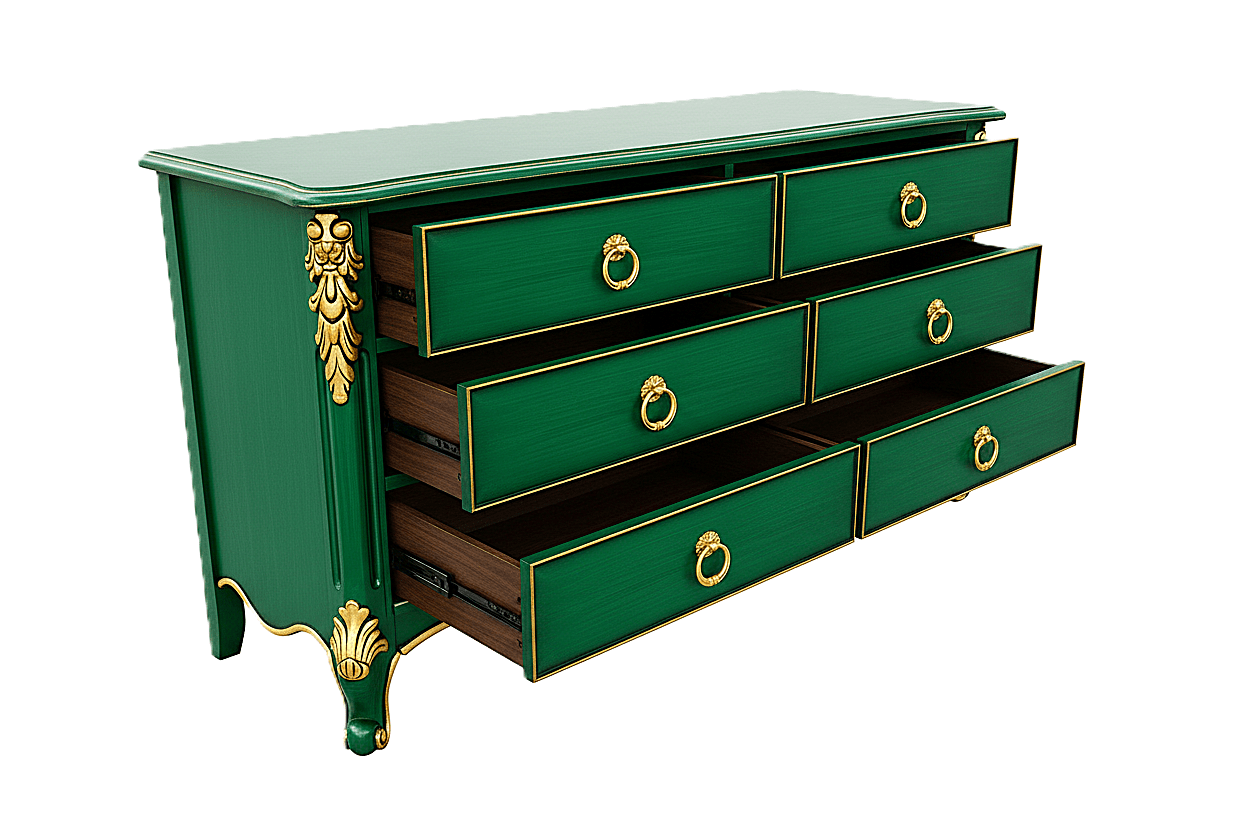 Royal Imperium™ Baroque Hand - Carved Platform Bed & Luxury Bedroom Collection – handcrafted solid wood furniture