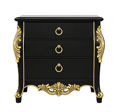 Royal Imperium™ Baroque Hand - Carved Platform Bed & Luxury Bedroom Collection – handcrafted solid wood furniture