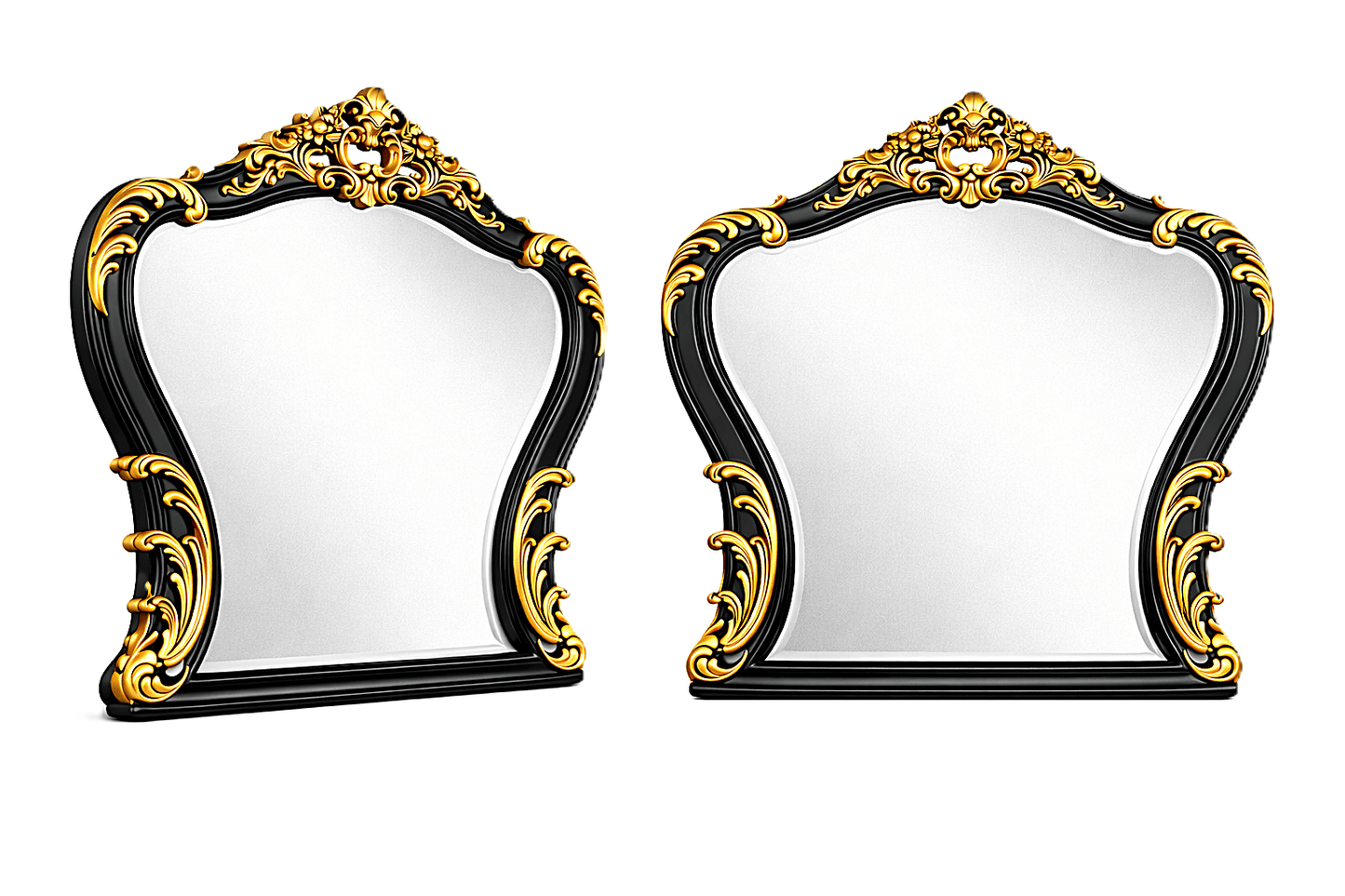 Royal Imperium™ Baroque Hand - Carved Platform Bed & Luxury Bedroom Collection – handcrafted solid wood furniture