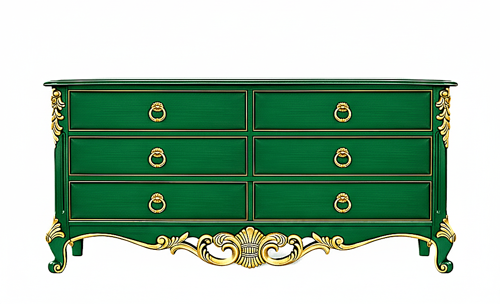 Royal Imperium™ Baroque Hand - Carved Platform Bed & Luxury Bedroom Collection – handcrafted solid wood furniture