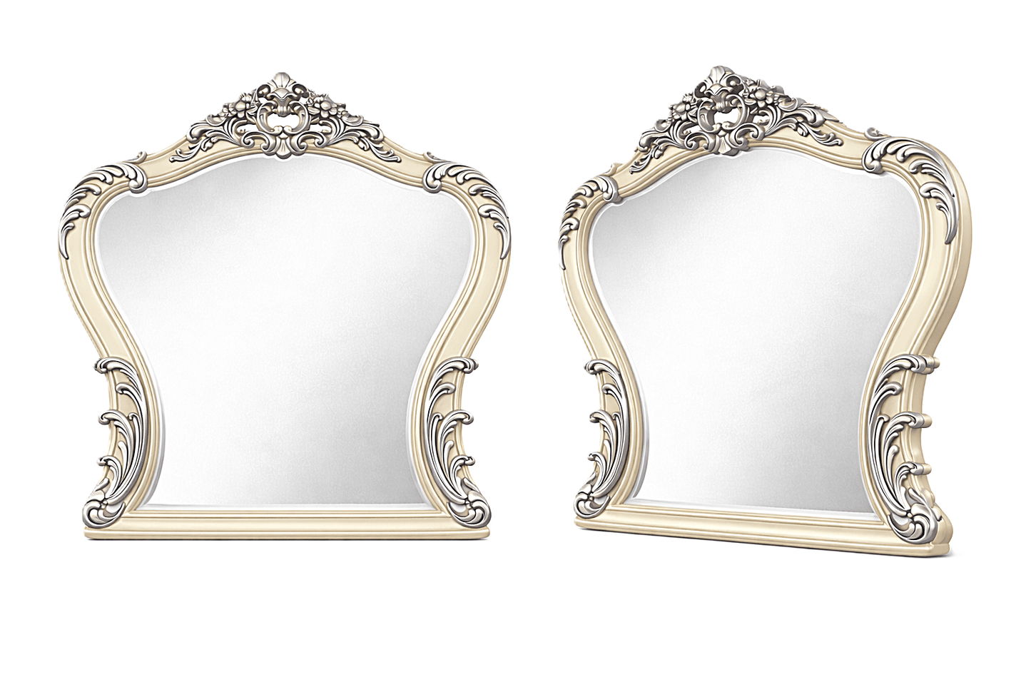 Royal Imperium™ Baroque Hand - Carved Platform Bed & Luxury Bedroom Collection – handcrafted solid wood furniture