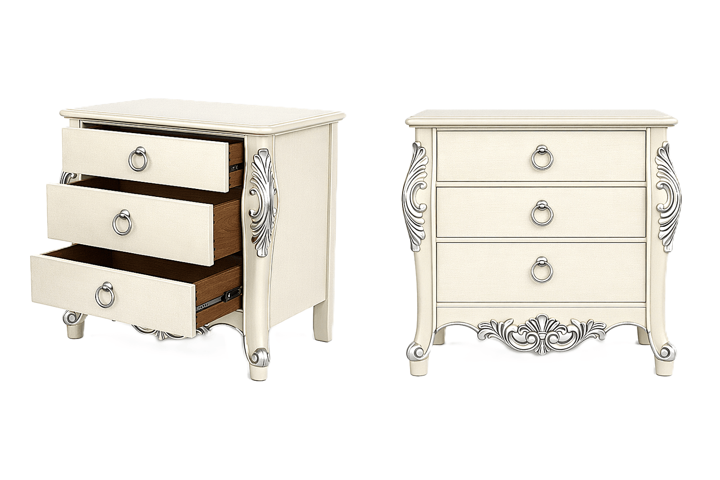 Royal Imperium™ Baroque Hand - Carved Platform Bed & Luxury Bedroom Collection – handcrafted solid wood furniture