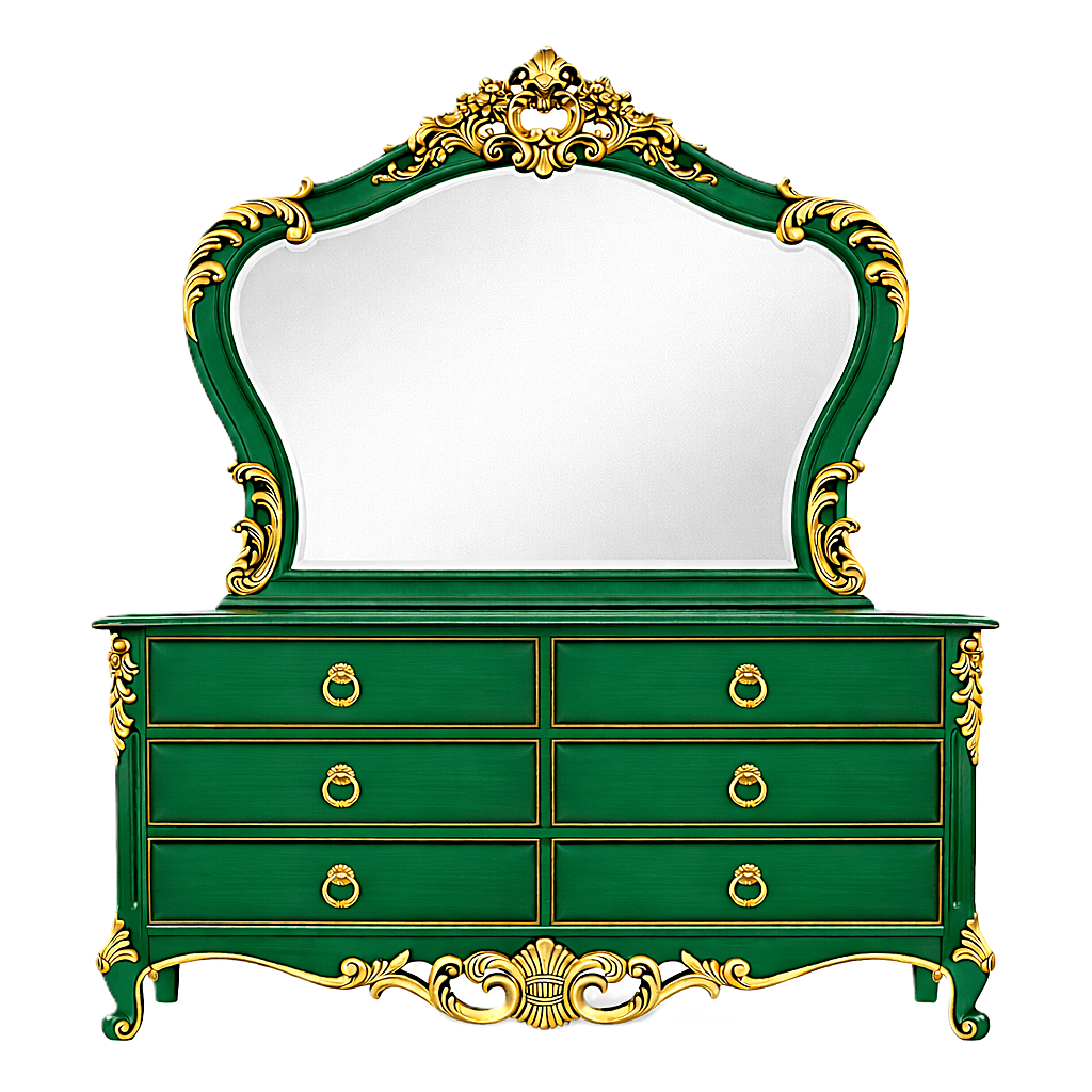 Royal Imperium™ Baroque Hand - Carved Platform Bed & Luxury Bedroom Collection – handcrafted solid wood furniture