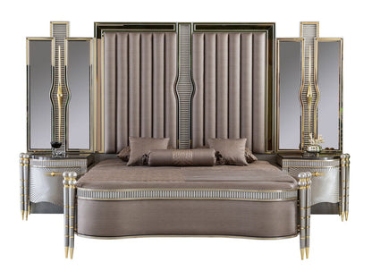 Royce Luxury Upholstered Bed frame – handcrafted solid wood furniture