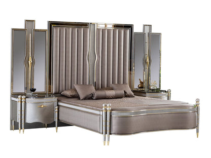 Royce Luxury Upholstered Bed frame – handcrafted solid wood furniture