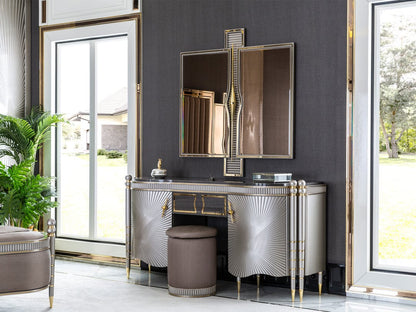 Royce Luxury Upholstered Bed frame by Hibashi Furniture – handcrafted solid wood furniture made in India