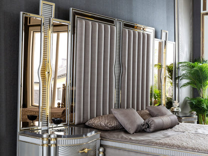 Royce Luxury Upholstered Bed frame – handcrafted solid wood furniture