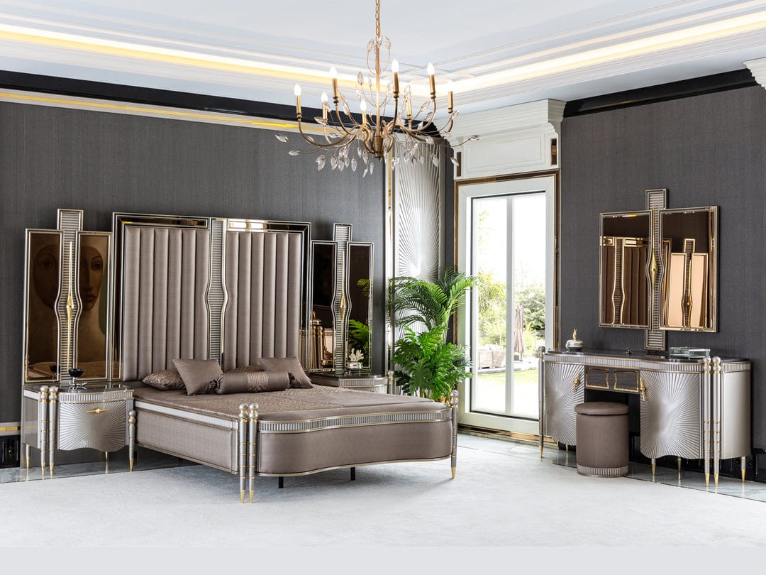 Royce Luxury Upholstered Bed frame – handcrafted solid wood furniture