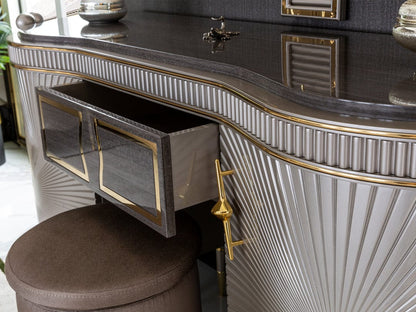 Royce Luxury Upholstered Bed frame by Hibashi Furniture – handcrafted solid wood furniture made in India