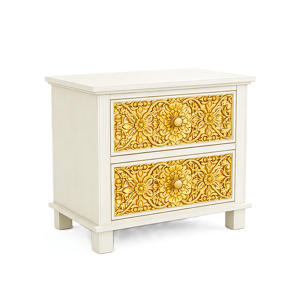 Sacred Mandala™ Luxury Hand - Carved Solid Wood Platform Bed & Bedroom Collection – handcrafted solid wood furniture