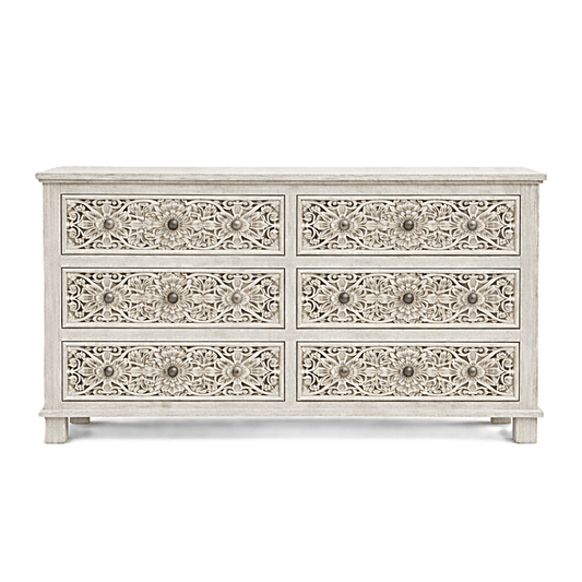 Sacred Mandala™ Luxury Hand - Carved Solid Wood Platform Bed & Bedroom Collection – handcrafted solid wood furniture