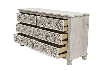 Sacred Mandala™ Luxury Hand - Carved Solid Wood Platform Bed & Bedroom Collection – handcrafted solid wood furniture