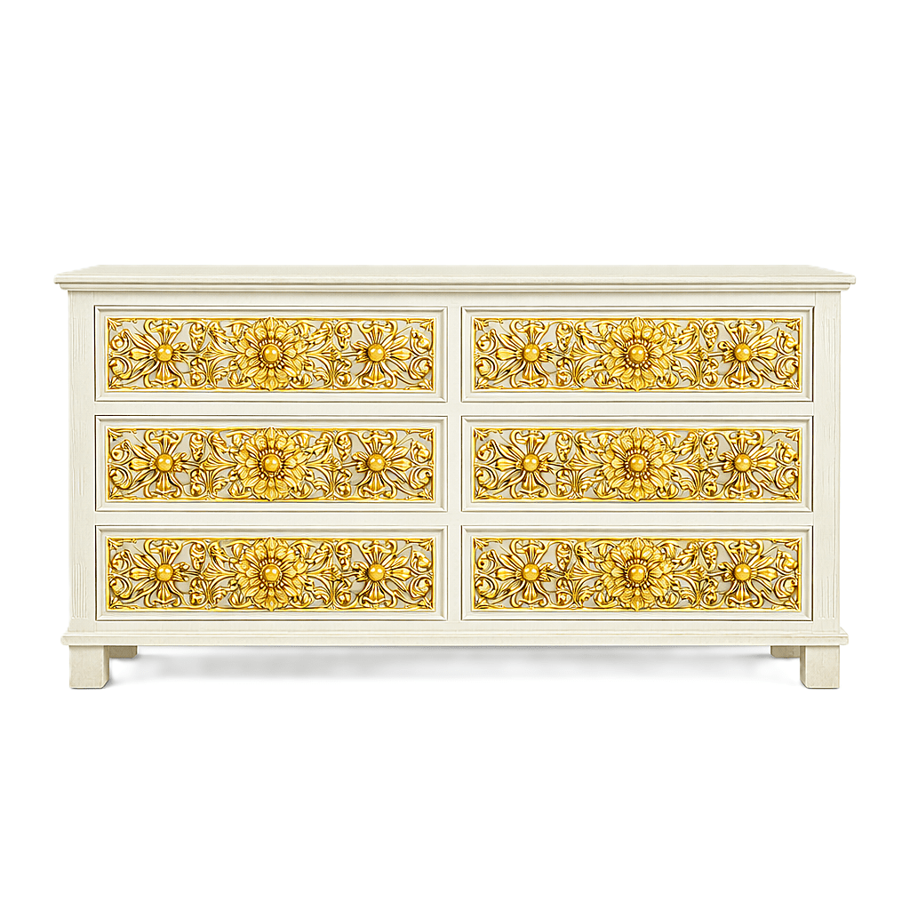 Sacred Mandala™ Luxury Hand - Carved Solid Wood Platform Bed & Bedroom Collection – handcrafted solid wood furniture