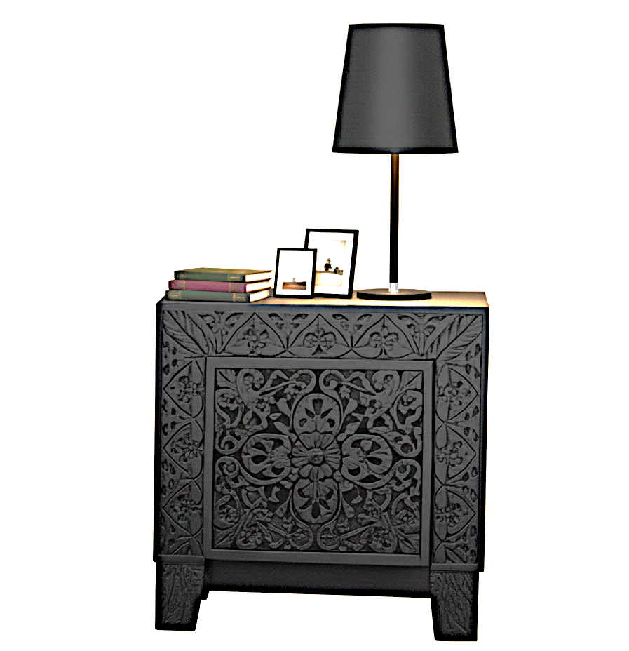 Shah Hand carved Solid Wooden Platform Bedframe / Bedroom Set – handcrafted solid wood furniture