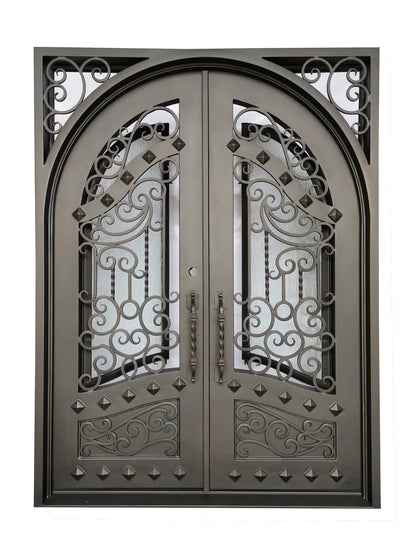 Shahen Wrought Iron Door by Hibashi Furniture – handcrafted solid wood furniture made in India