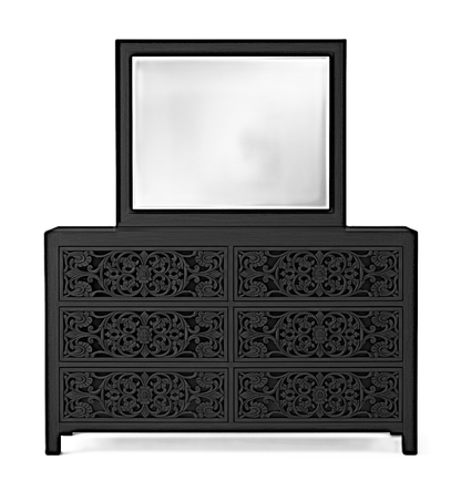 Shahi Mughal Hand Carved Indian Wooden Canopy Platform Platform Bed – handcrafted solid wood furniture