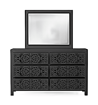 Shahi Mughal Hand Carved Indian Wooden Canopy Platform Platform Bed – handcrafted solid wood furniture