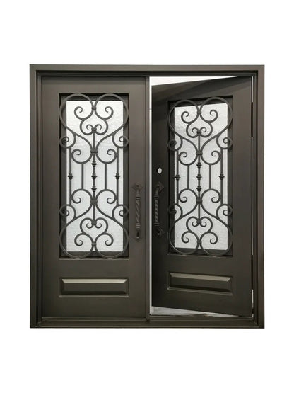 Sienna Wrought Iron Door – handcrafted solid wood furniture