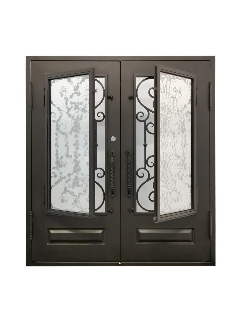 Sienna Wrought Iron Door – handcrafted solid wood furniture
