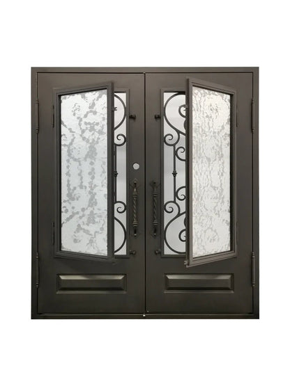 Sienna Wrought Iron Door – handcrafted solid wood furniture