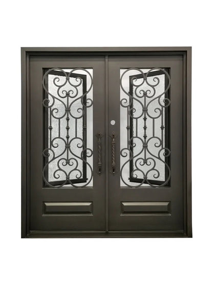 Sienna Wrought Iron Door – handcrafted solid wood furniture