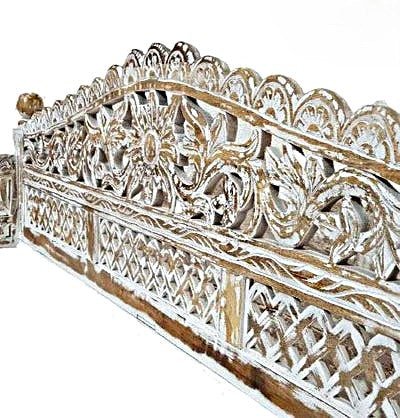 Silaw Hand Carved solid wooden indoor / Outdoor Daybed – handcrafted solid wood furniture