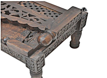 Silaw Hand Carved solid wooden indoor / Outdoor Daybed – handcrafted solid wood furniture