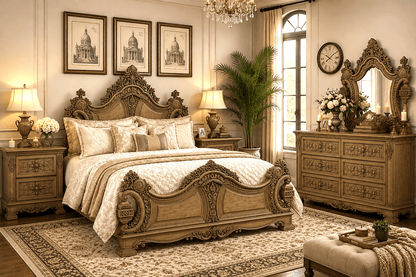The Obsidian Crown™ Hand - Carved Solid Wood Gothic Dresser – handcrafted solid wood furniture