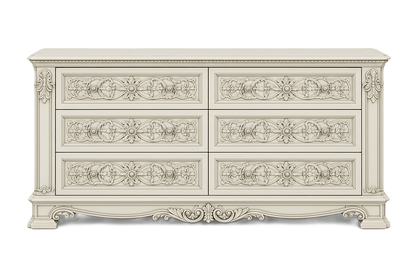 The Obsidian Crown™ Hand - Carved Solid Wood Gothic Dresser – handcrafted solid wood furniture