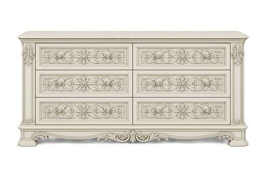 The Obsidian Crown™ Hand - Carved Solid Wood Gothic Dresser – handcrafted solid wood furniture