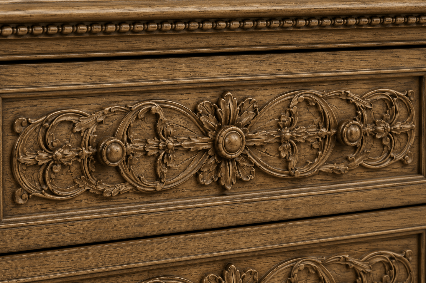 The Obsidian Crown™ Hand - Carved Solid Wood Gothic Dresser – handcrafted solid wood furniture