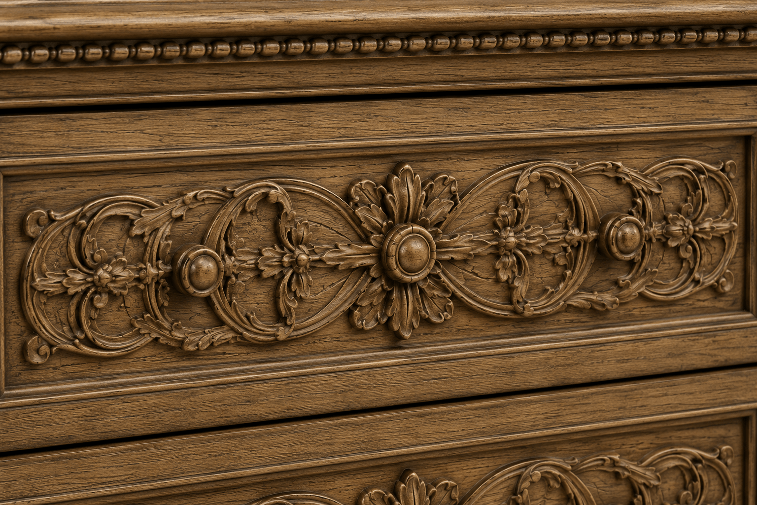 The Obsidian Crown™ Hand - Carved Solid Wood Gothic Dresser – handcrafted solid wood furniture