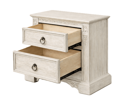 Vaulted Crown Gothic Hand - Carved Solid Wood Platform Bed / Bedroom Collection – handcrafted solid wood furniture