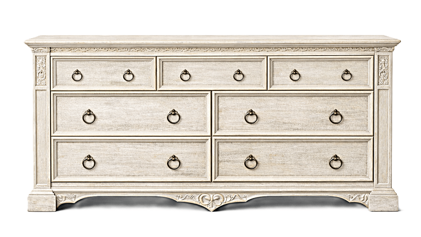 Vaulted Crown Gothic Hand - Carved Solid Wood Platform Bed / Bedroom Collection – handcrafted solid wood furniture