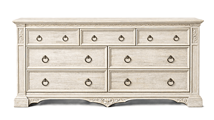 Vaulted Crown Gothic Hand - Carved Solid Wood Platform Bed / Bedroom Collection – handcrafted solid wood furniture