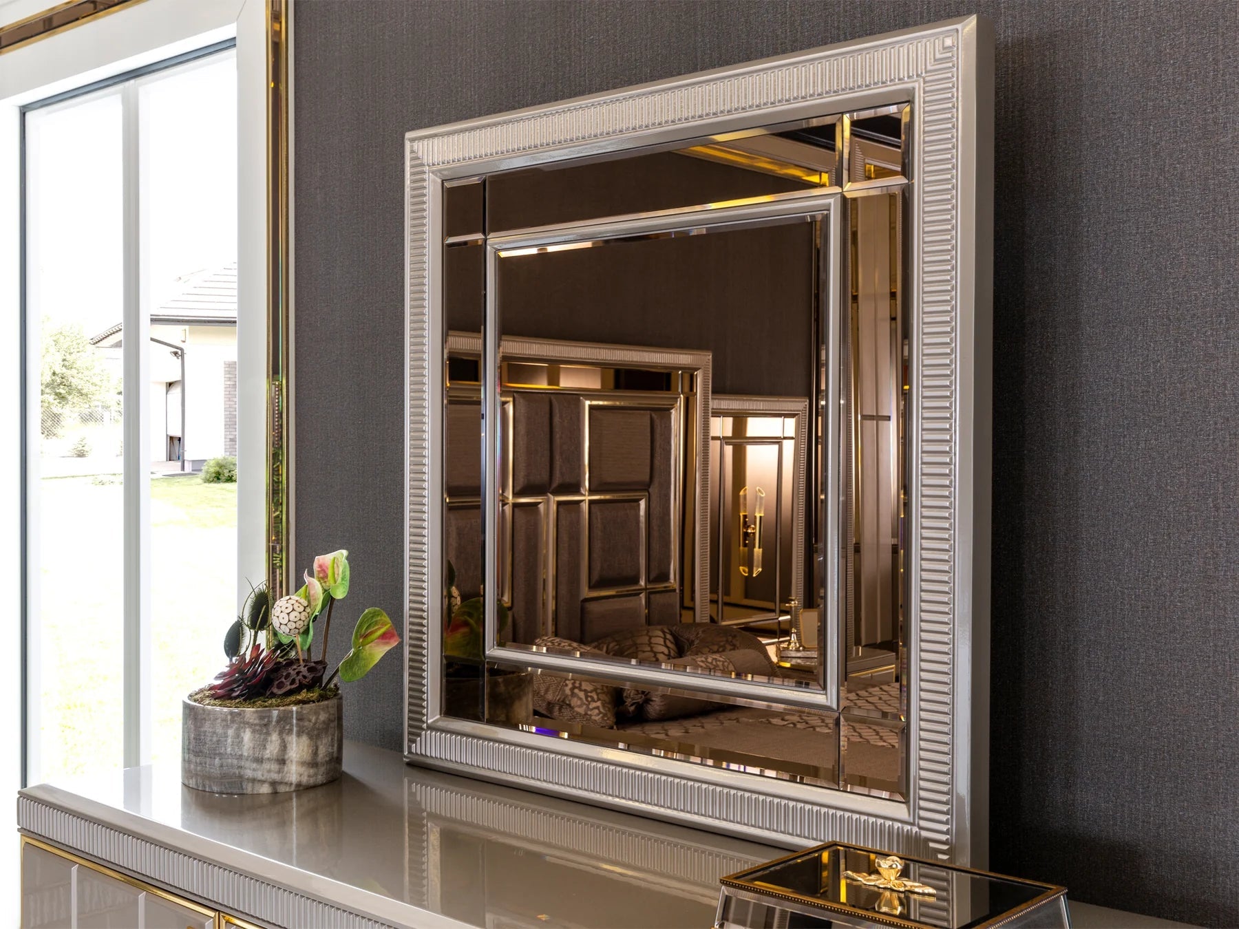 Venice Luxury Upholstered King Size Bedroom - 3 Pc set – handcrafted solid wood furniture