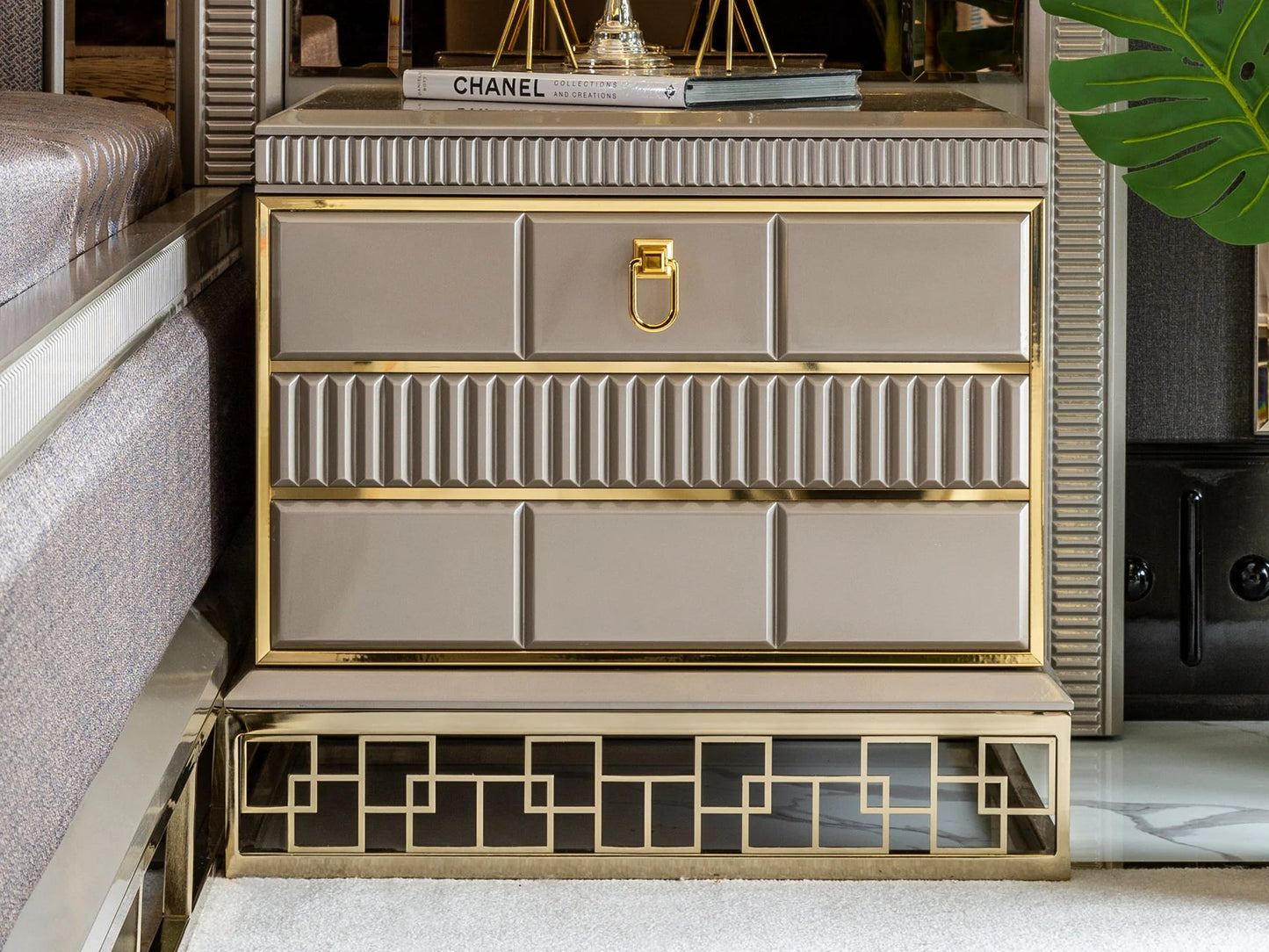 Venice Luxury Upholstered King Size Bedroom - 3 Pc set – handcrafted solid wood furniture