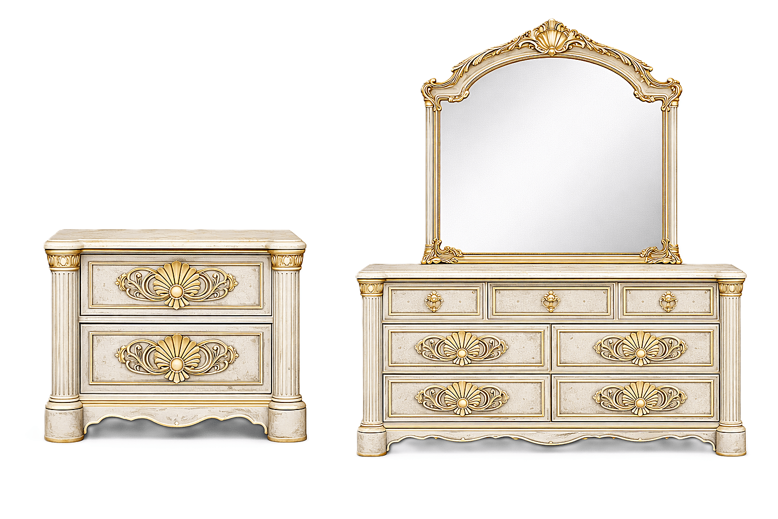 Verdant Élysée™ Hand - Carved Solid Wood Luxury Platform Bed & Bedroom Collection – handcrafted solid wood furniture