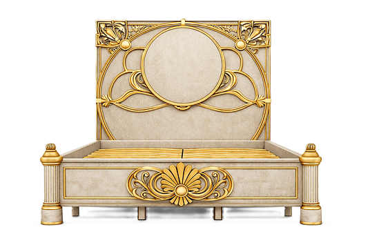 Verdant Élysée™ Hand - Carved Solid Wood Luxury Platform Bed & Bedroom Collection – handcrafted solid wood furniture