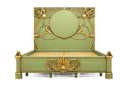 Verdant Élysée™ Hand - Carved Solid Wood Luxury Platform Bed & Bedroom Collection – handcrafted solid wood furniture