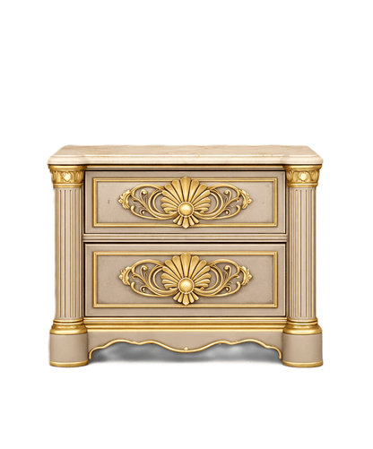 Verdant Élysée™ Hand - Carved Solid Wood Luxury Platform Bed & Bedroom Collection – handcrafted solid wood furniture