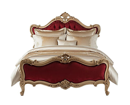 Versailles Royale Rococo Hand - Carved Platform Bed / Bedroom Collection – handcrafted solid wood furniture