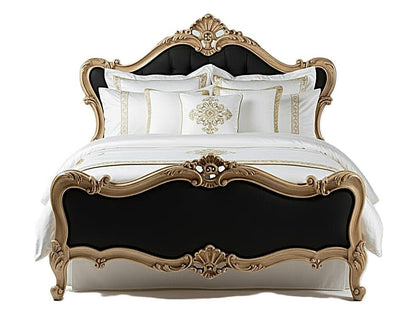 Versailles Royale Rococo Hand - Carved Platform Bed / Bedroom Collection – handcrafted solid wood furniture