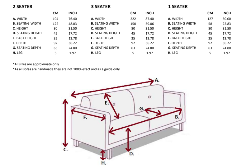 SURREY 3 & 2 SEATER SOFA