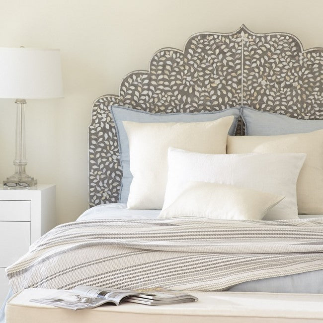 Panel de pared de madera con incrustaciones de hueso/cabecero de cama/cabecero de cama