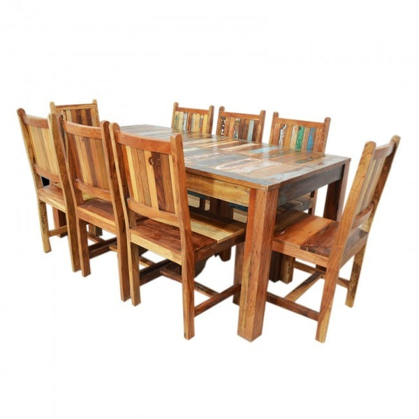 Modern Reclaimed Wood Dining Table 6 - 8 Seater