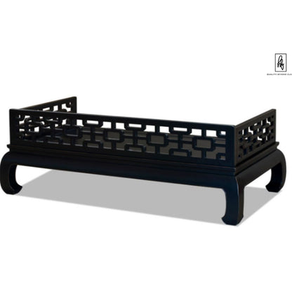 MAGI Solid Mango Wood Hand Carved Daybed